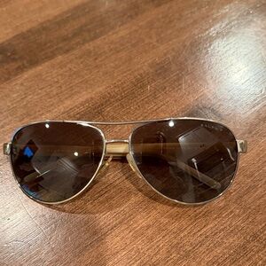Ralph Lauren Brown Aviator Sunglasses Polarized